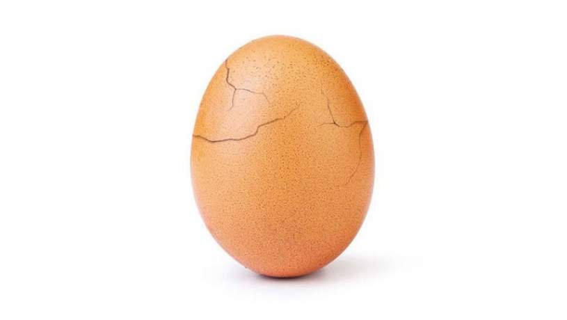 تخم مرغ مشهور اینستاگرام شکست + ویدیو