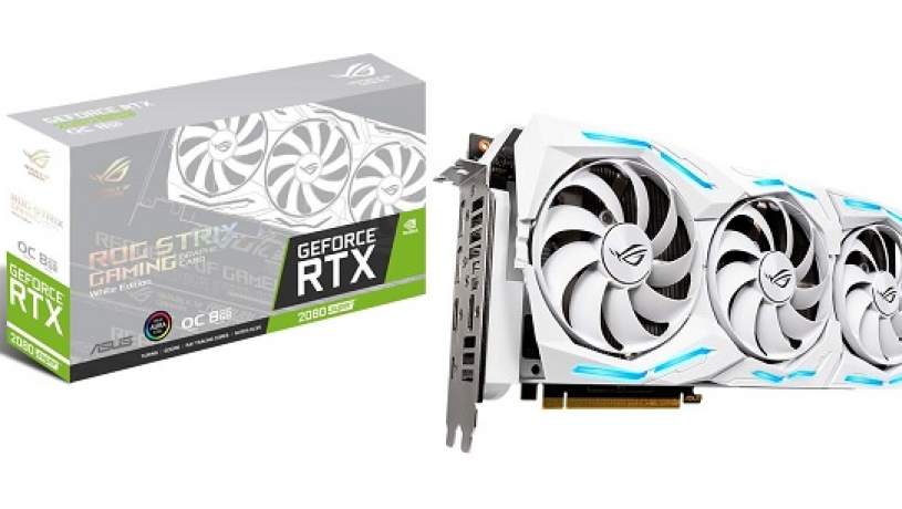 نسخه سفید کارت گرافیک STRIX GeForce 2080 Super ایسوس عرضه شد