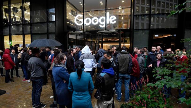 کارمندان گوگل دست از کار کشیدند