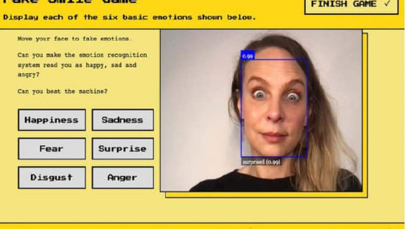بازی اینترنتی برای نمایش نقاط ضعف فناوری بازشناسی احساسات