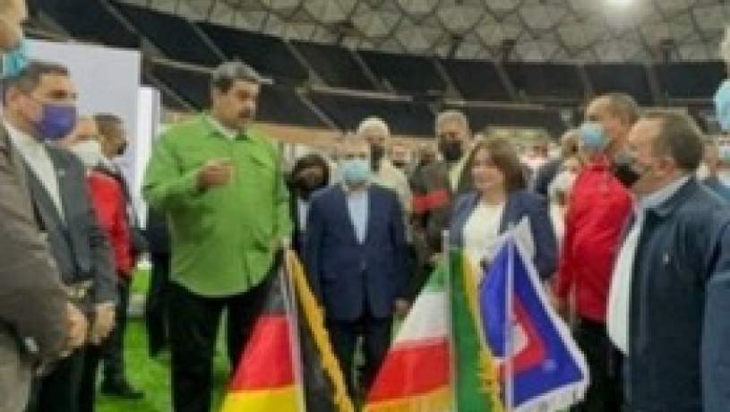 بازدید رییس‌جمهور ونزوئلا از غرفه همراه اول