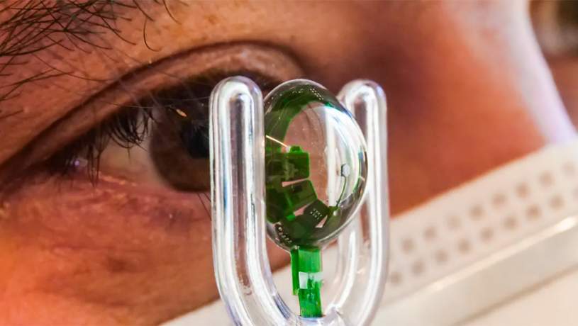 اولین لنز تماسی بی‌سیم OLED جهان ابداع شد